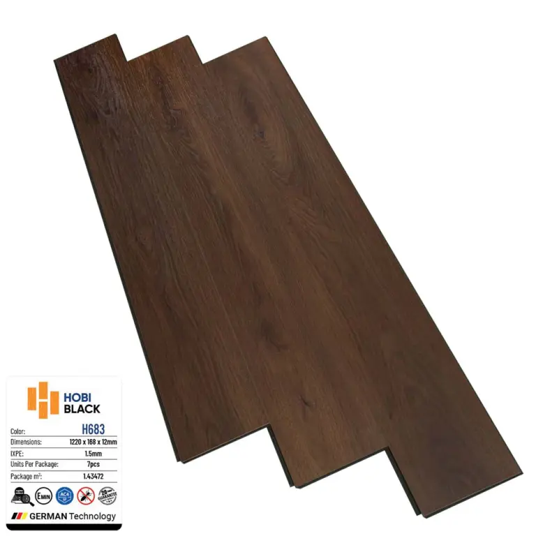 Sàn gỗ Hobi Black 12mm H683