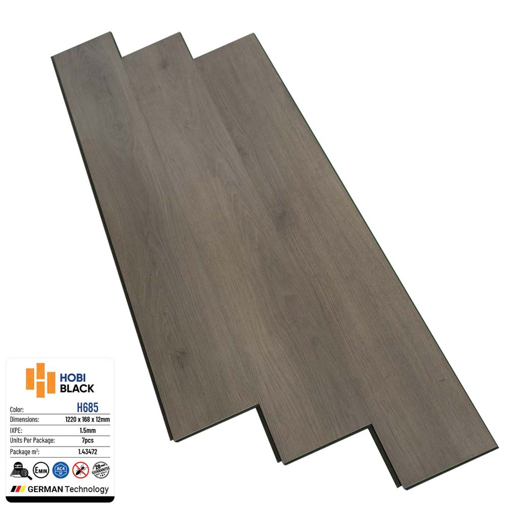 Sàn gỗ Hobi Black 12mm H685