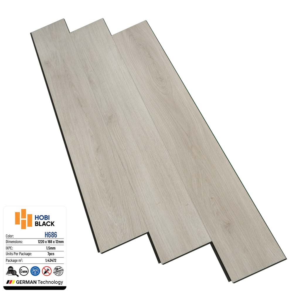 Sàn gỗ Hobi Black 12mm H686