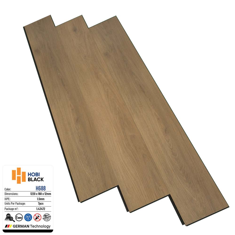 Sàn gỗ Hobi Black 12mm H688