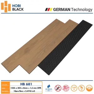 Sàn gỗ Hobi black 8mm HB681
