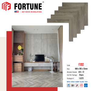 Sàn gỗ xương cá Fortune 12mm FX93