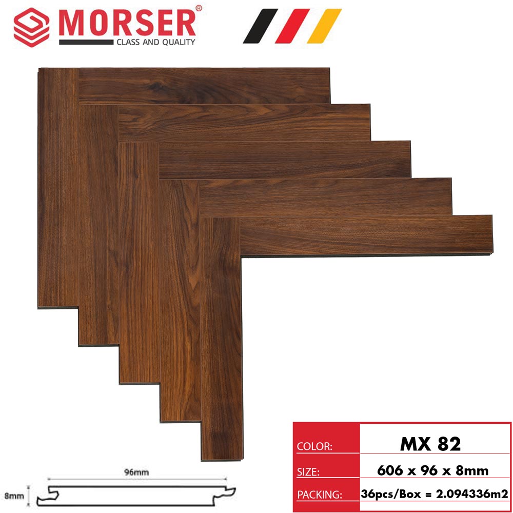 Sàn gỗ xương cá Morser 8mm MX82
