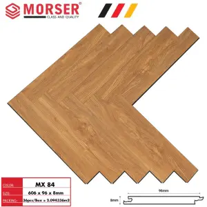 Sàn gỗ xương cá Morser 8mm MX84