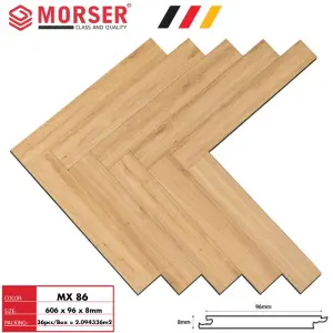 Sàn gỗ xương cá Morser 8mm MX86