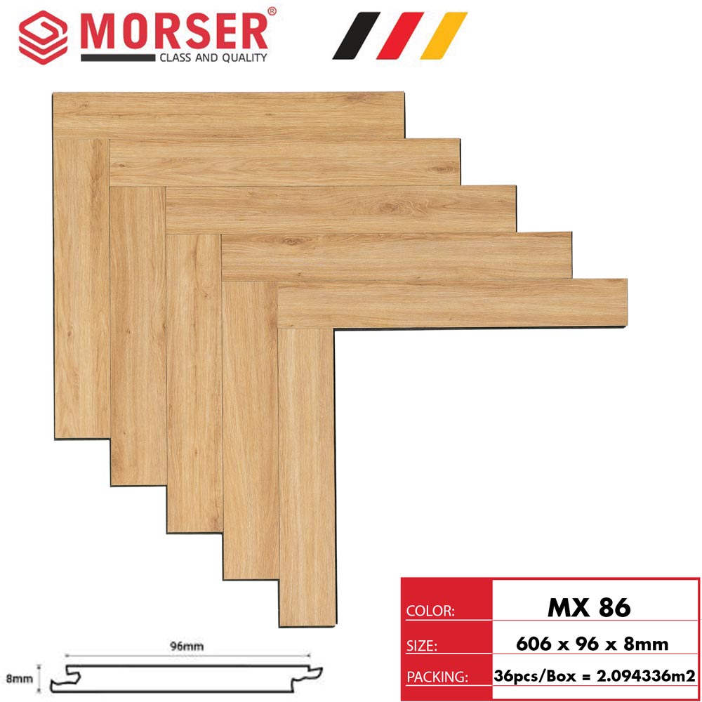 Sàn gỗ xương cá Morser 8mm MX86