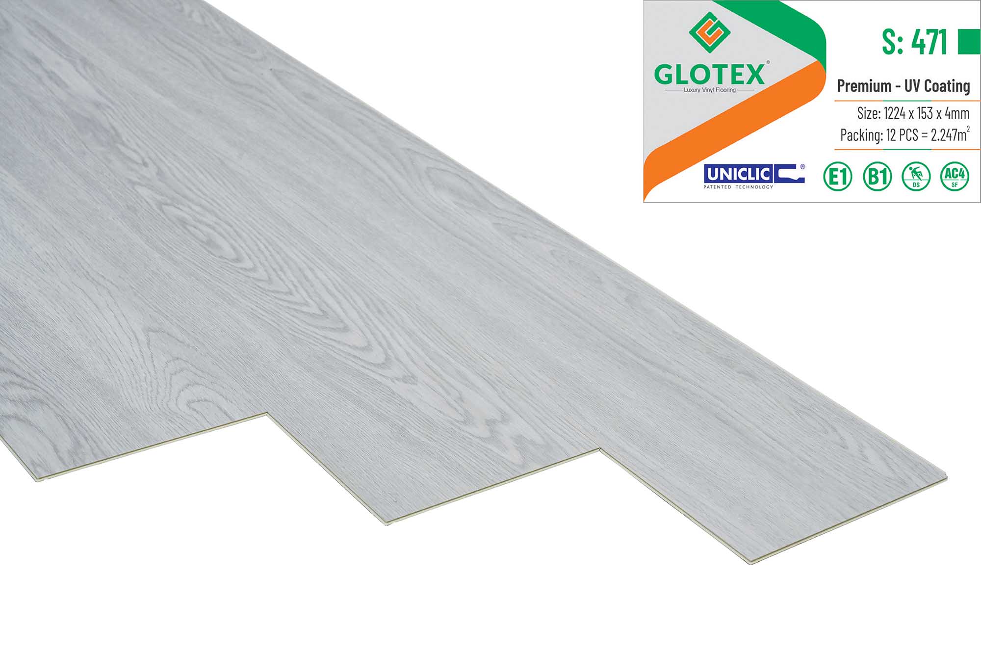 Sàn nhựa Glotex 4mm S471
