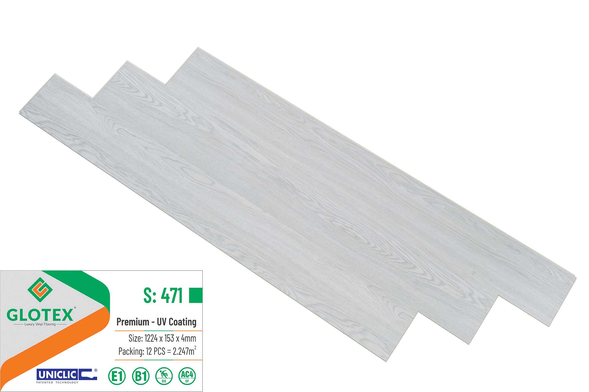 Sàn nhựa Glotex 4mm S471
