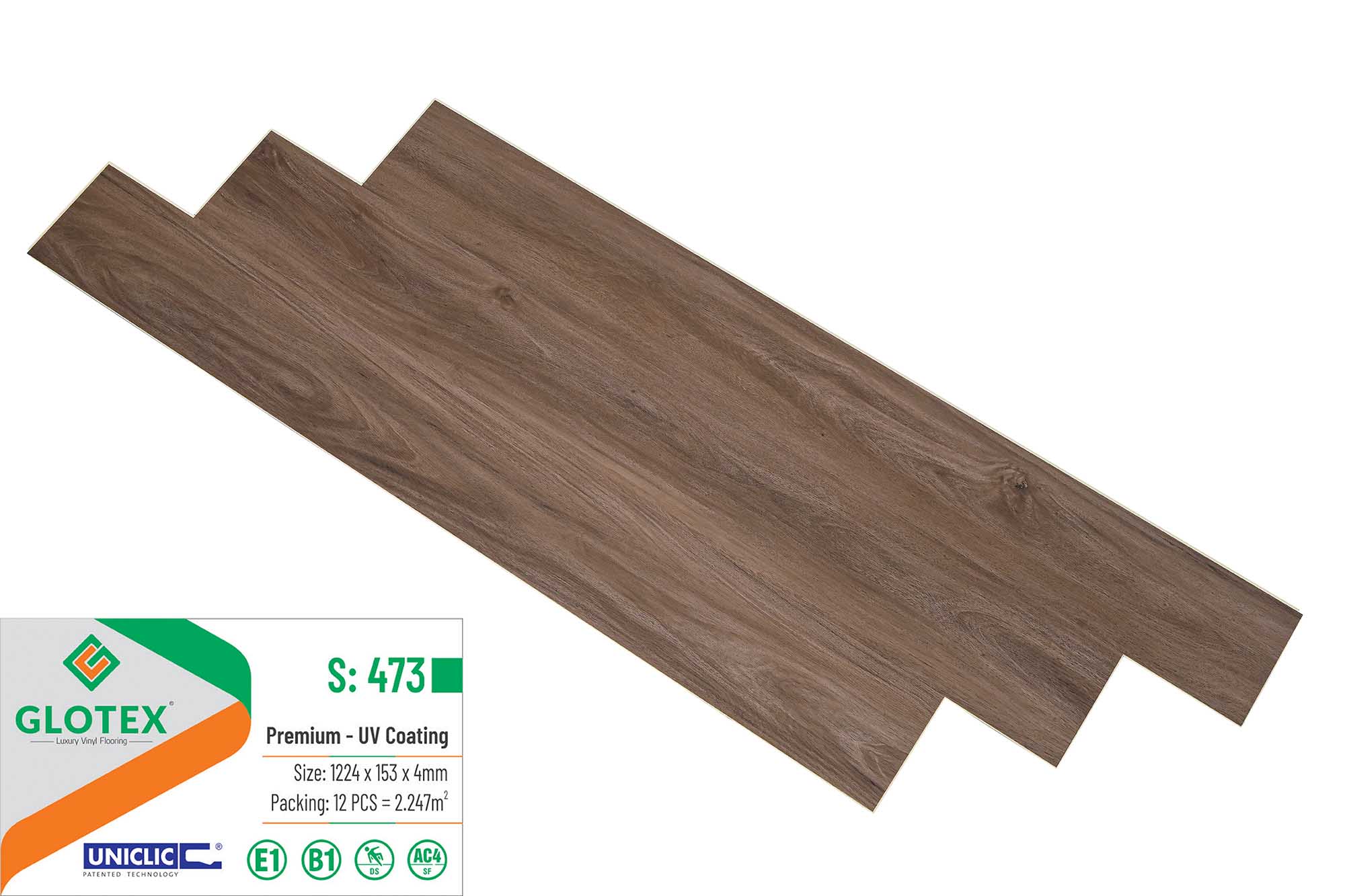 Sàn nhựa Glotex 4mm S473