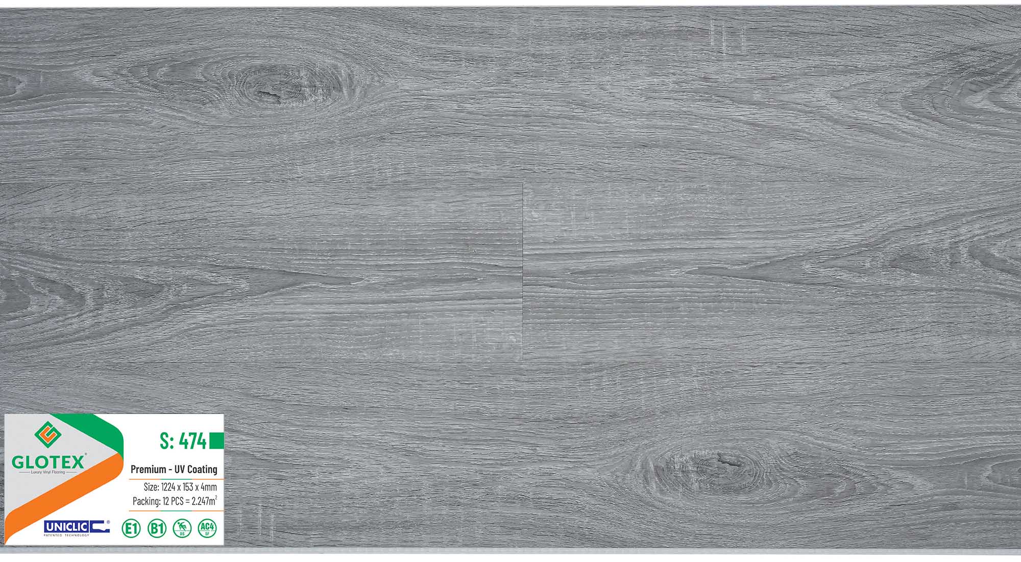 Sàn nhựa Glotex 4mm S474