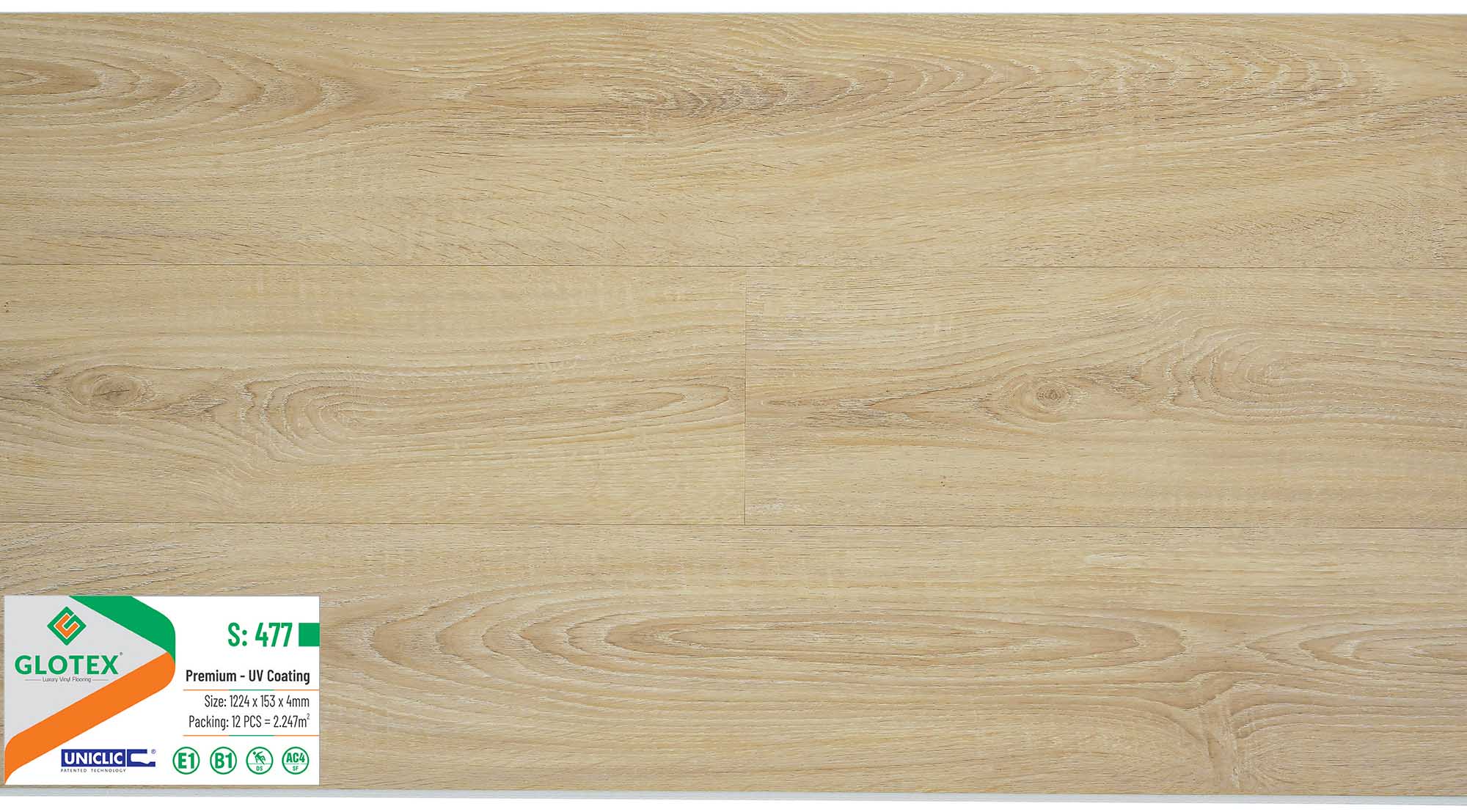 Sàn nhựa Glotex 4mm S477