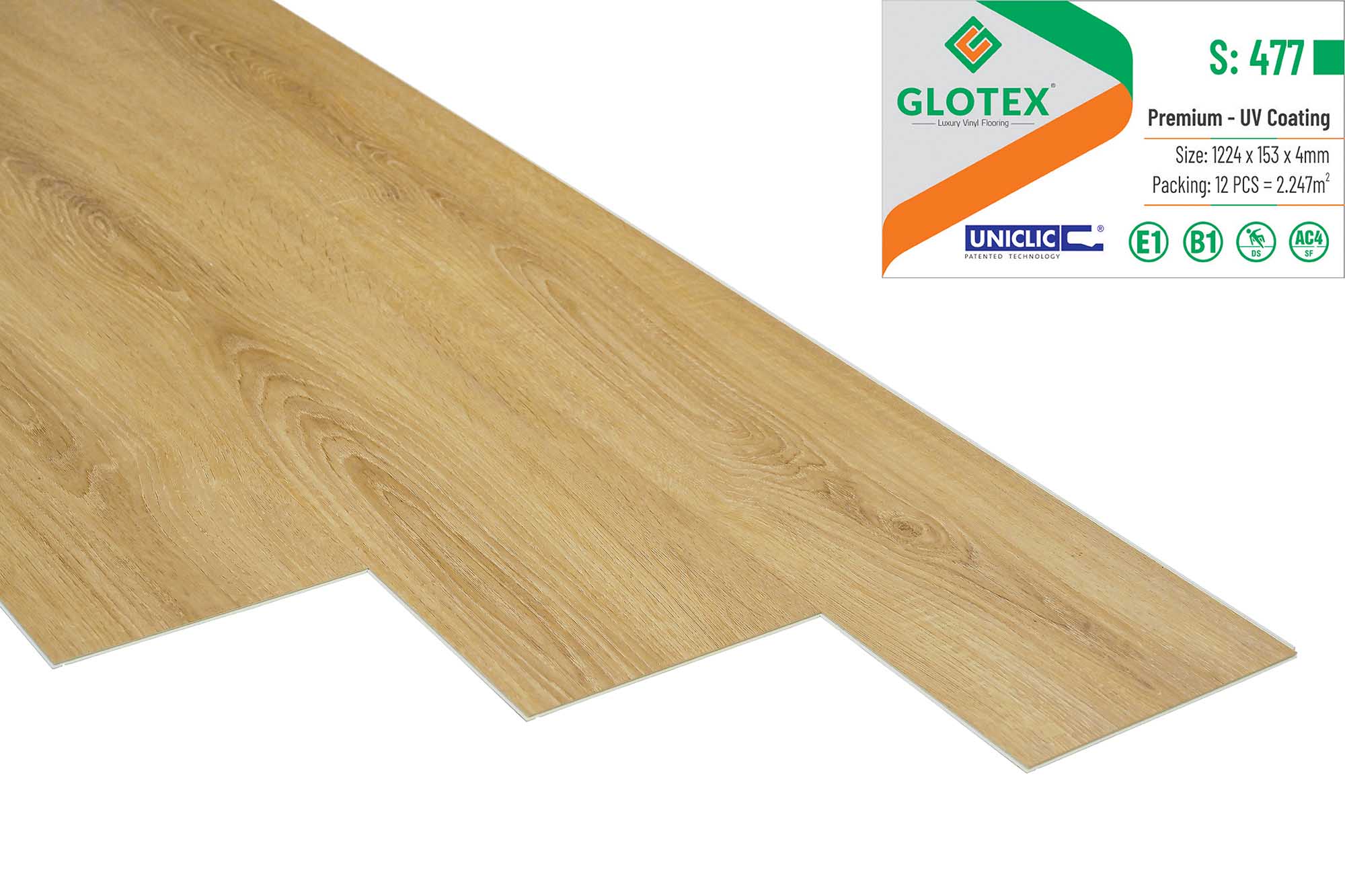 Sàn nhựa Glotex 4mm S477