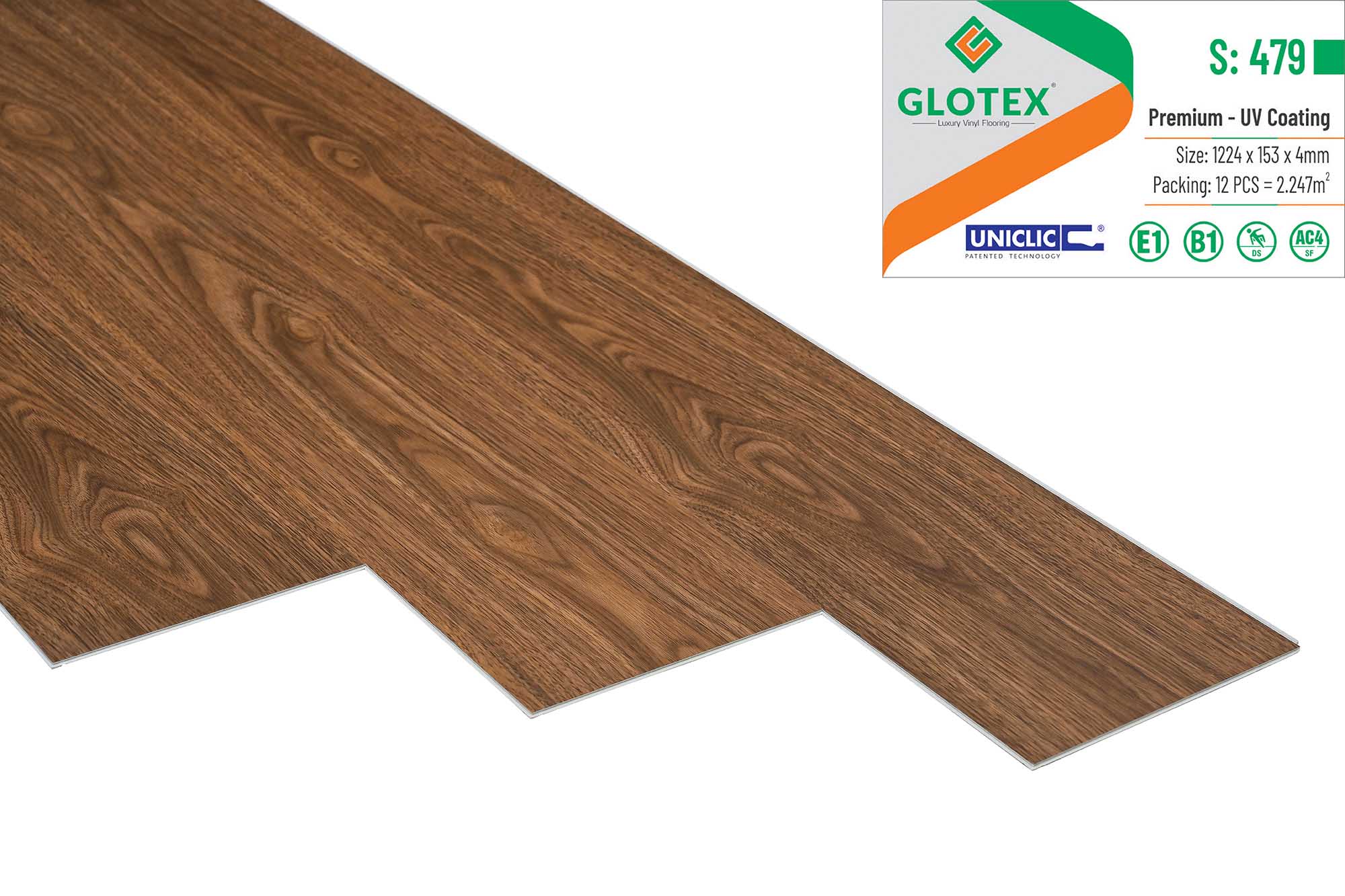 Sàn nhựa Glotex 4mm S479
