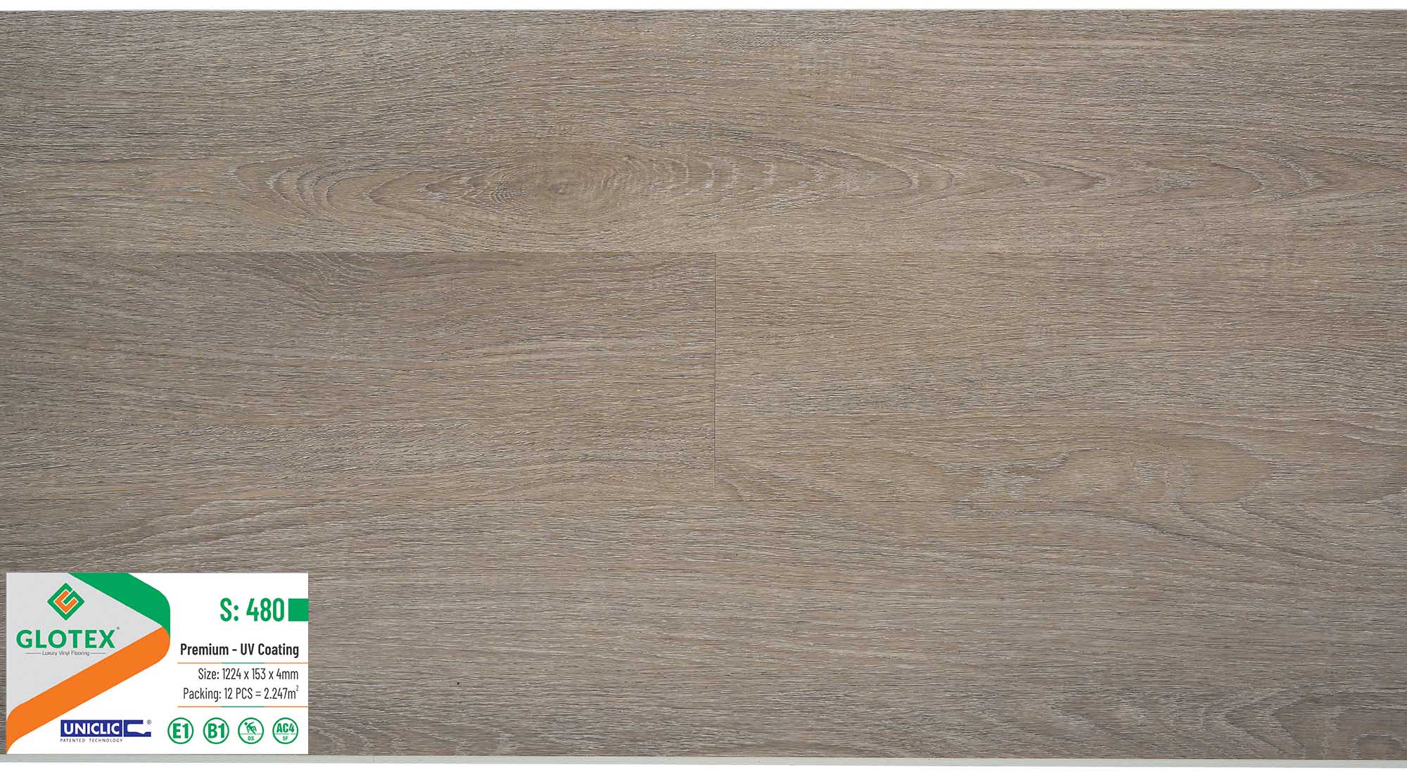 Sàn nhựa Glotex 4mm S480