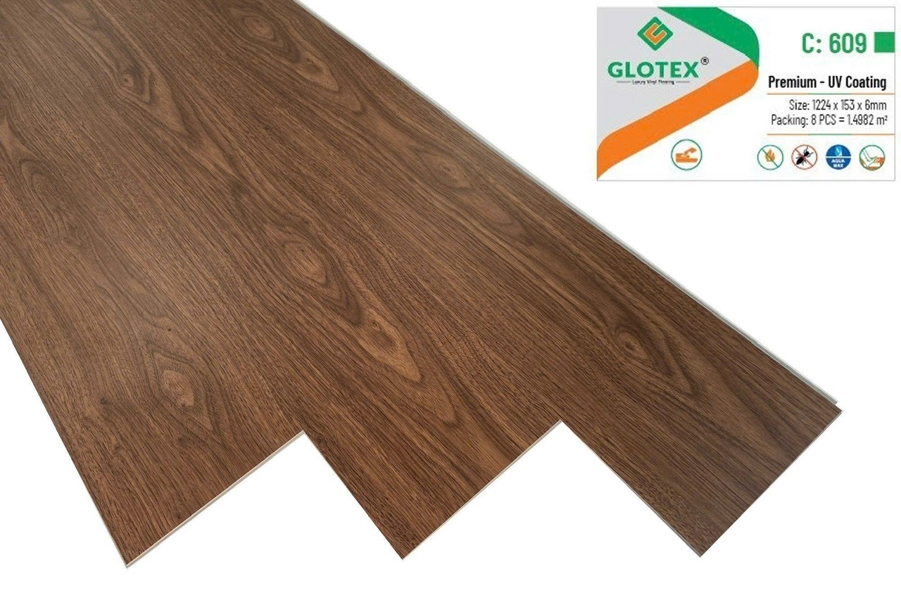 Sàn nhựa Glotex 6mm C609