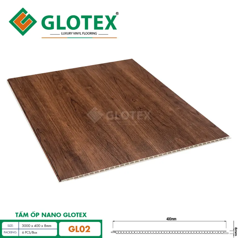 Tấm ốp nano 400 Glotex GL02