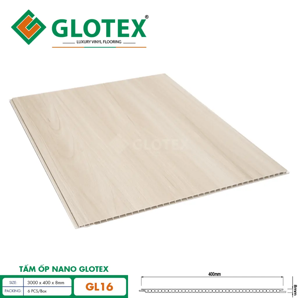 Tấm ốp nano 400 Glotex GL16