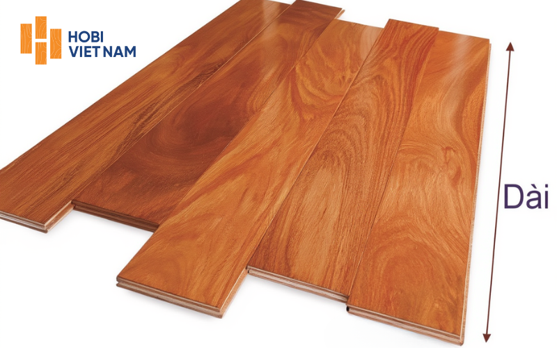 Chiều dài của sàn gỗ thường dao động từ 800mm đến 2200mm