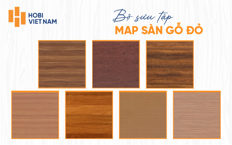 Map sàn gỗ đỏ