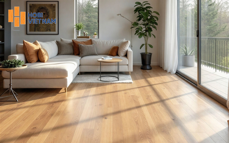 Mẫu sàn gỗ tone màu nâu