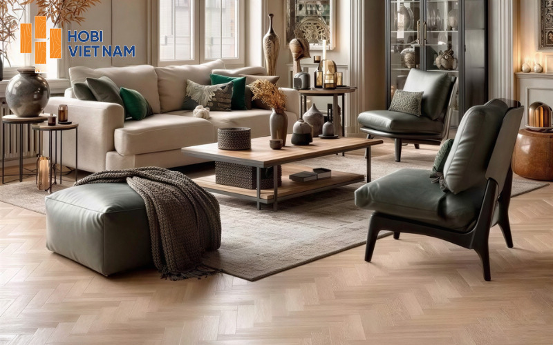 Mẫu sàn gỗ xương cá