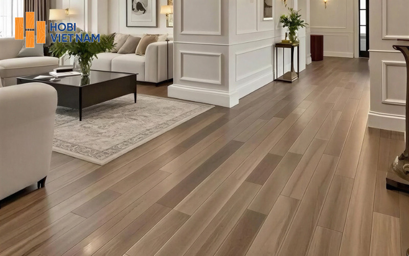 Sàn gỗ vân thẳng tự nhiên
