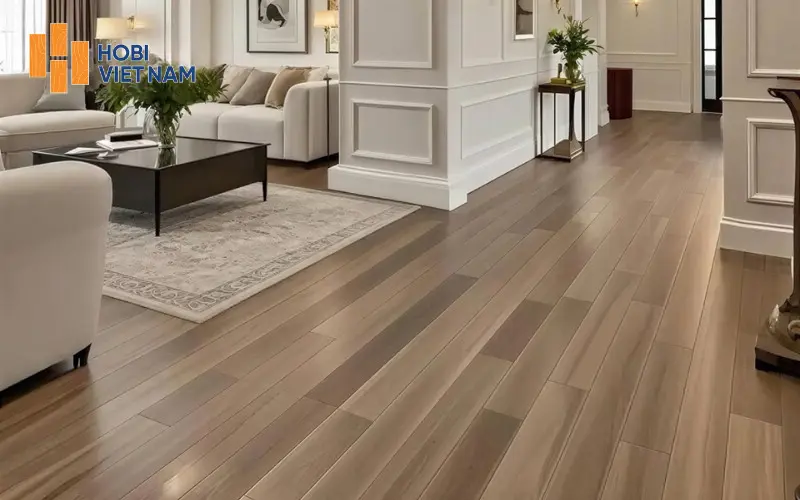 Sàn gỗ vân thẳng tự nhiên