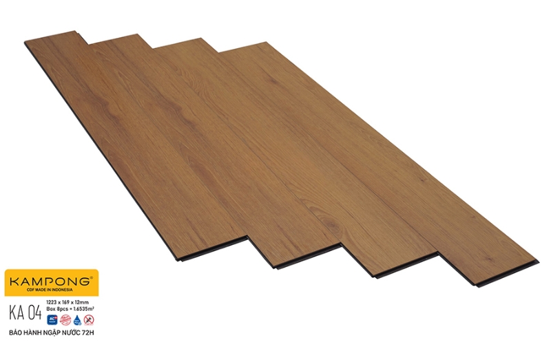 Sàn Kampong màu nâu tự nhiên