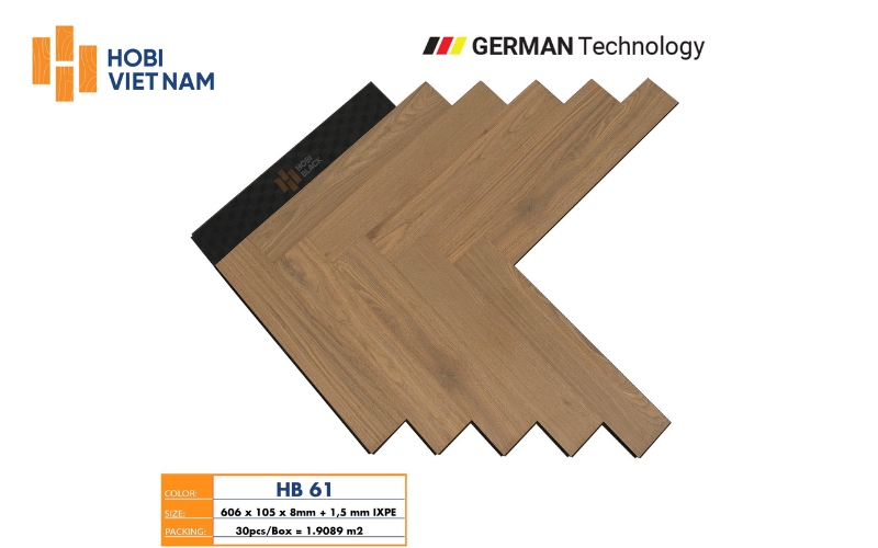 Sàn gỗ Hobi Black xương cá