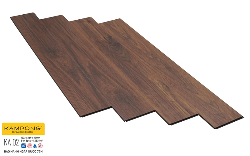 Sàn gỗ Kampong màu óc chó