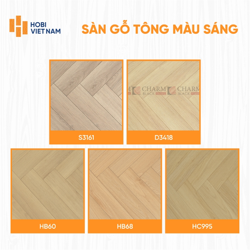 Sàn gỗ tông màu sáng