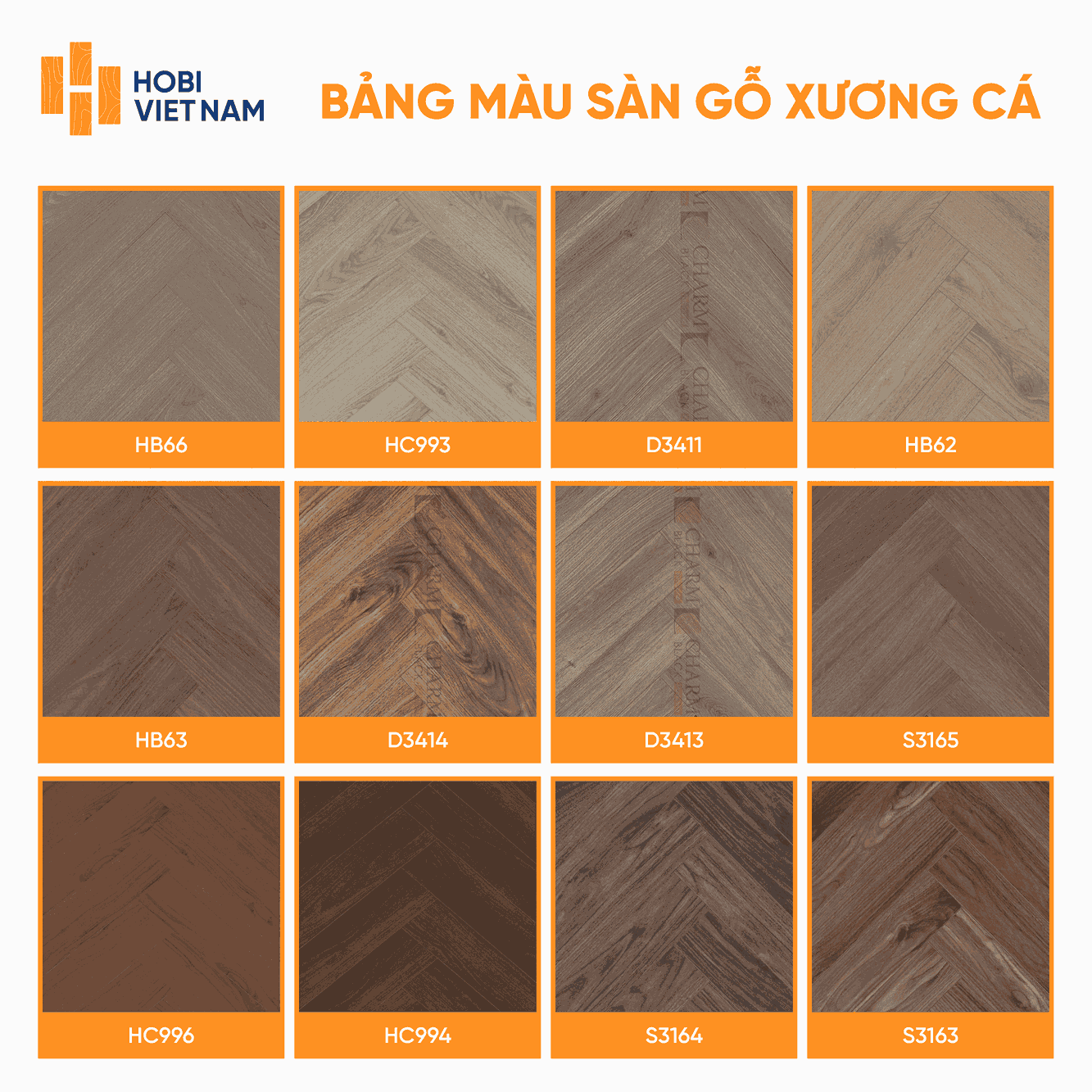 Màu sàn gỗ xương cá