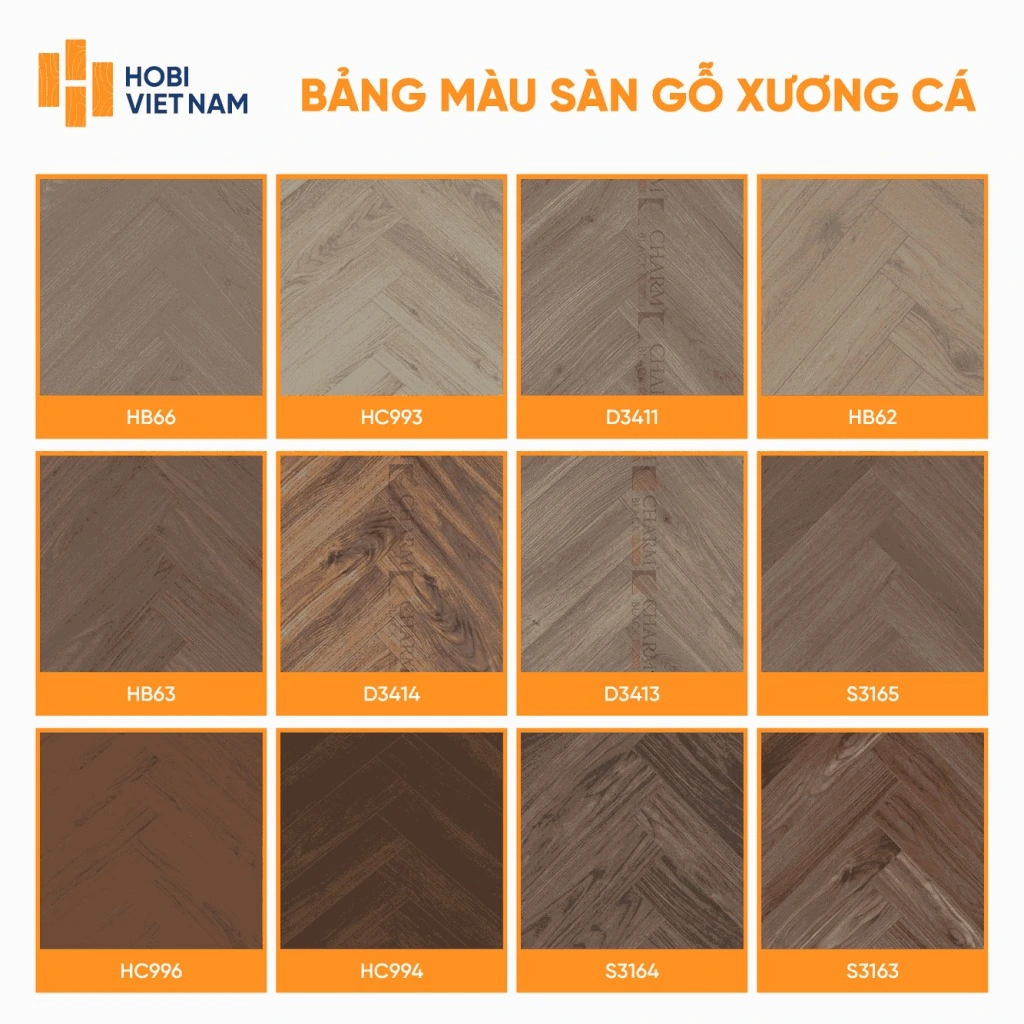 Màu sàn gỗ xương cá