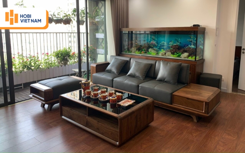 Sàn gỗ Binyl nổi bật với khả năng chịu nước lên đến 100 giờ