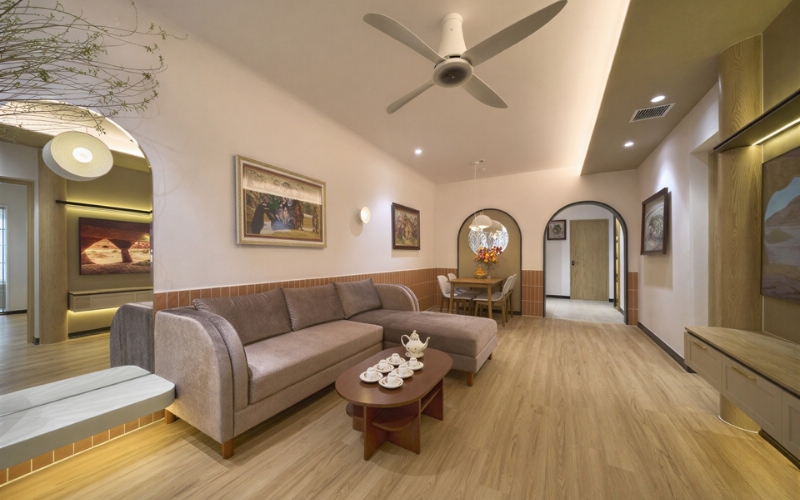 Sàn gỗ Dongwha Hàn Quốc với vân gỗ tự nhiên cao cấp