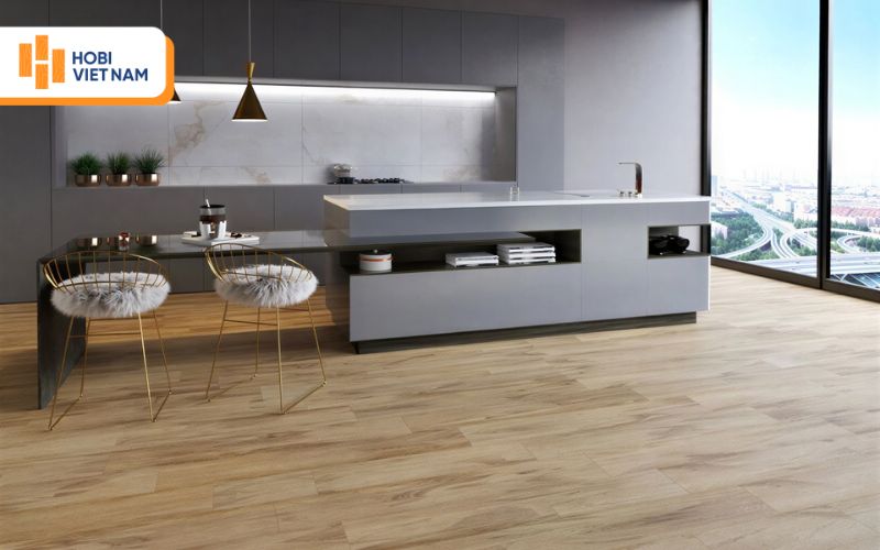 Màu sắc sàn gỗ cần đồng điệu với phong cách thiết kế chung của căn hộ