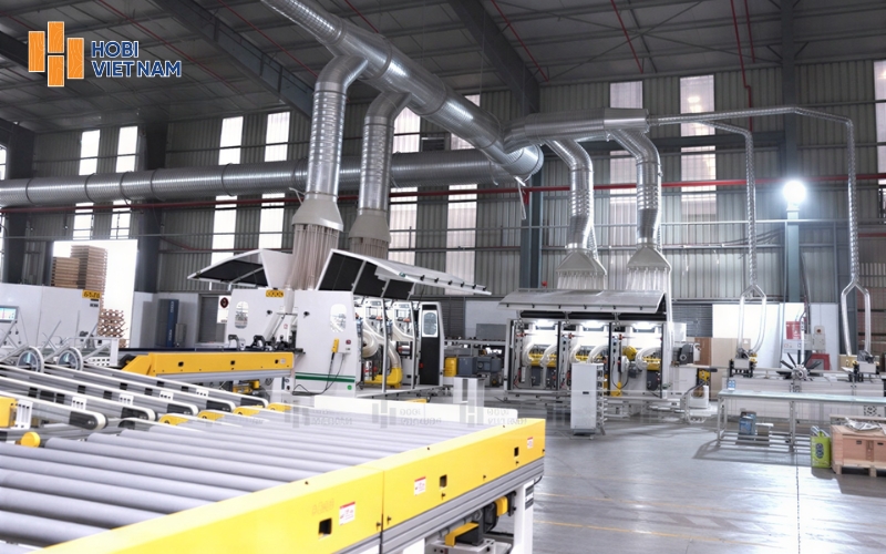 Hobi Việt Nam sở hữu nhiều dây chuyền sản xuất hiện đại, tiên tiến