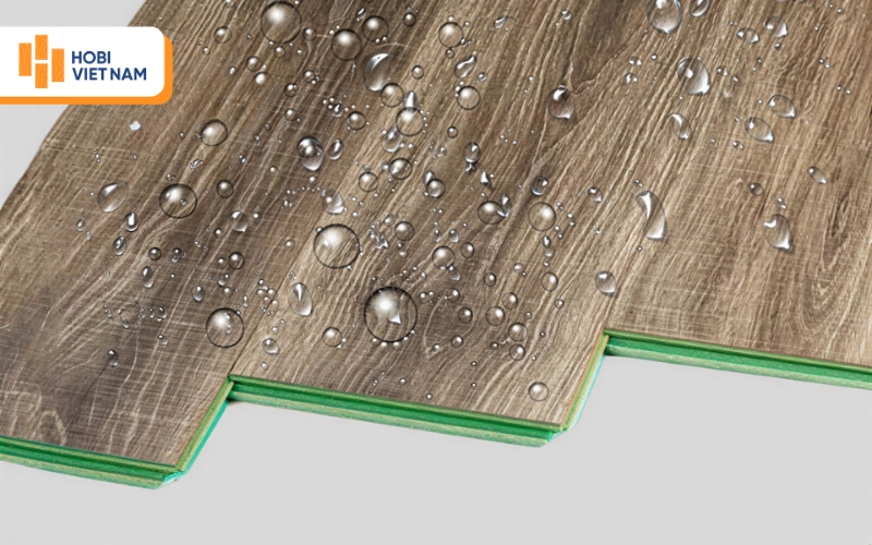 Sàn gỗ cốt xanh có khả năng chống ẩm tốt, trương nở thấp