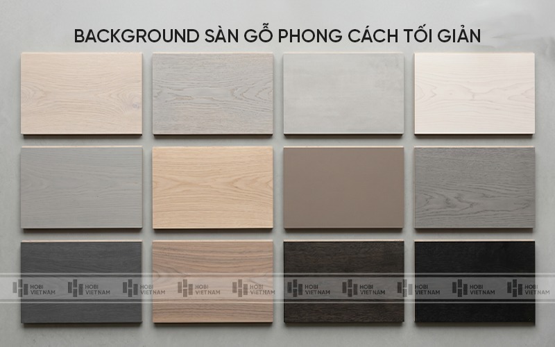Background sàn gỗ phong cách tối giản