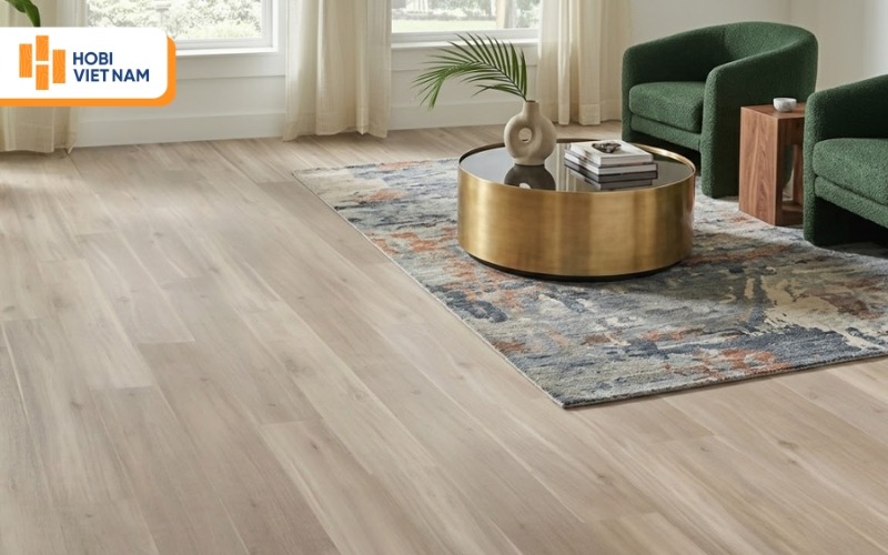 Sàn nhựa Glotex lý tưởng cho phòng khách, phòng ngủ và căn hộ hiện đại