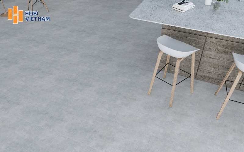 Sàn nhựa vân đá ứng dụng trong văn phòng, cửa hàng