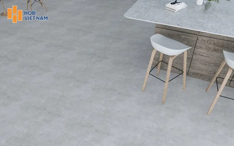 Sàn nhựa vân đá ứng dụng trong văn phòng, cửa hàng