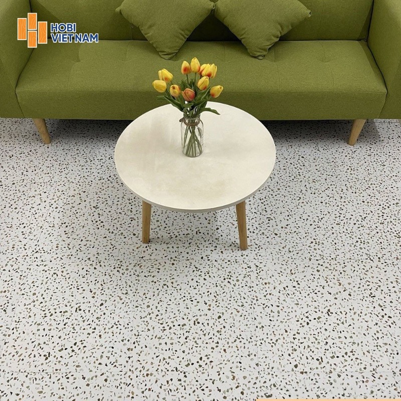 Sàn nhựa giả đá Terrazzo
