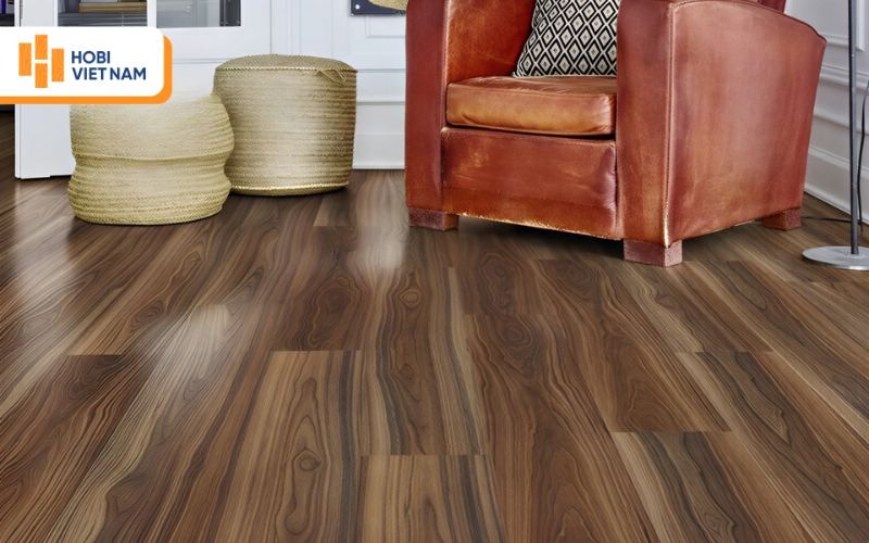 Sàn nhựa hèm khóa có khả năng chống nước, chống ẩm tốt
