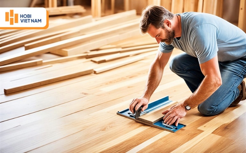 Lập sơ đồ bố trí hướng lắp đặt ván sàn gỗ nhựa ngoài trời