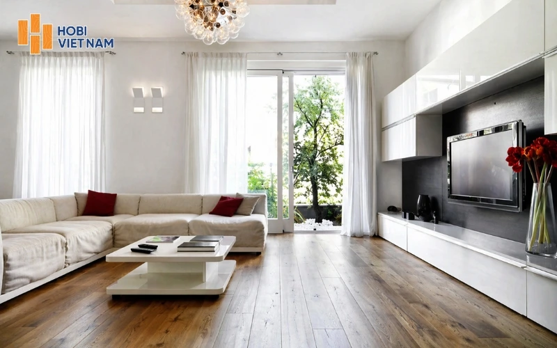 Sàn nhựa giả gỗ có khả năng chống va đập có giới hạn