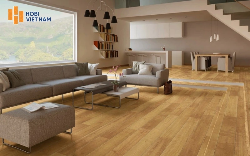 Dán sàn nhựa phù hợp cho cải tạo nội thất nhanh