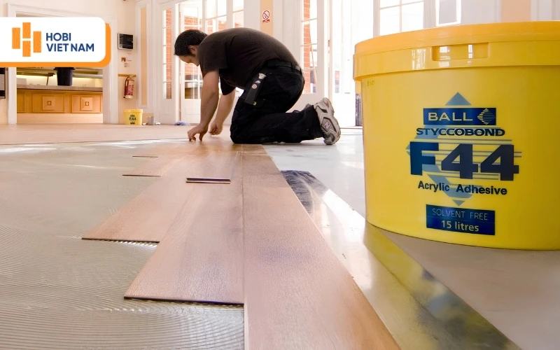 Sàn nhựa giả gỗ dán keo có quy cách linh hoạt