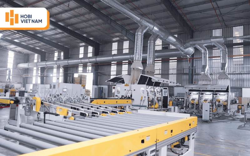 Nhà máy sản xuất sàn gỗ hiện đại của Hobi Việt Nam