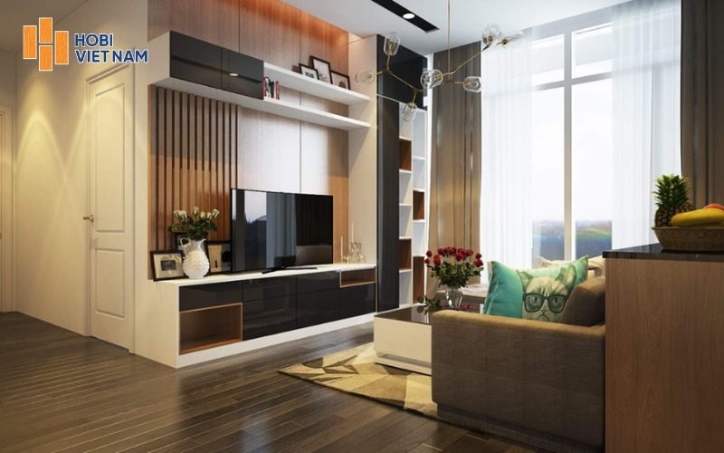 Sàn nhựa Charm Wood lót sàn căn hộ